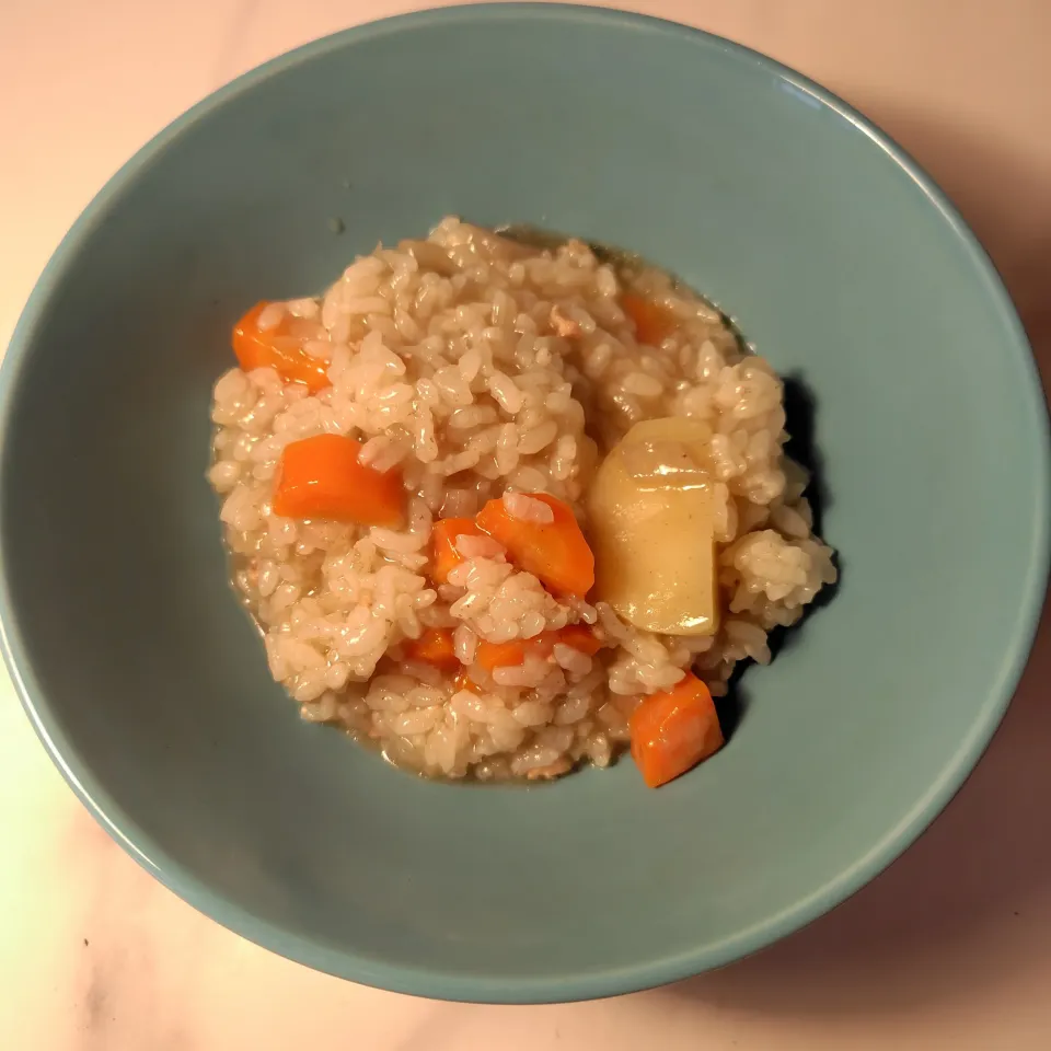 牛タンの茹で汁で作ったリゾット風|ハイドランジアさん