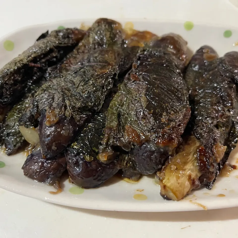 茄子の紫蘇巻き|まりりんさん