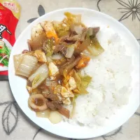 イカと玉子の中華丼|ともさん