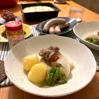 ハリッサで食べる夏のポトフ|むぎこさん