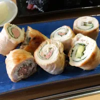 ささみの明太大葉巻き、チーズバージョンもあり|マユマユさん