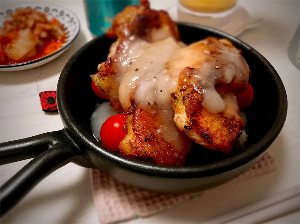 鶏むね肉のねぎ唐揚げ塩麹レモンソース🍋|gunlove❤さん