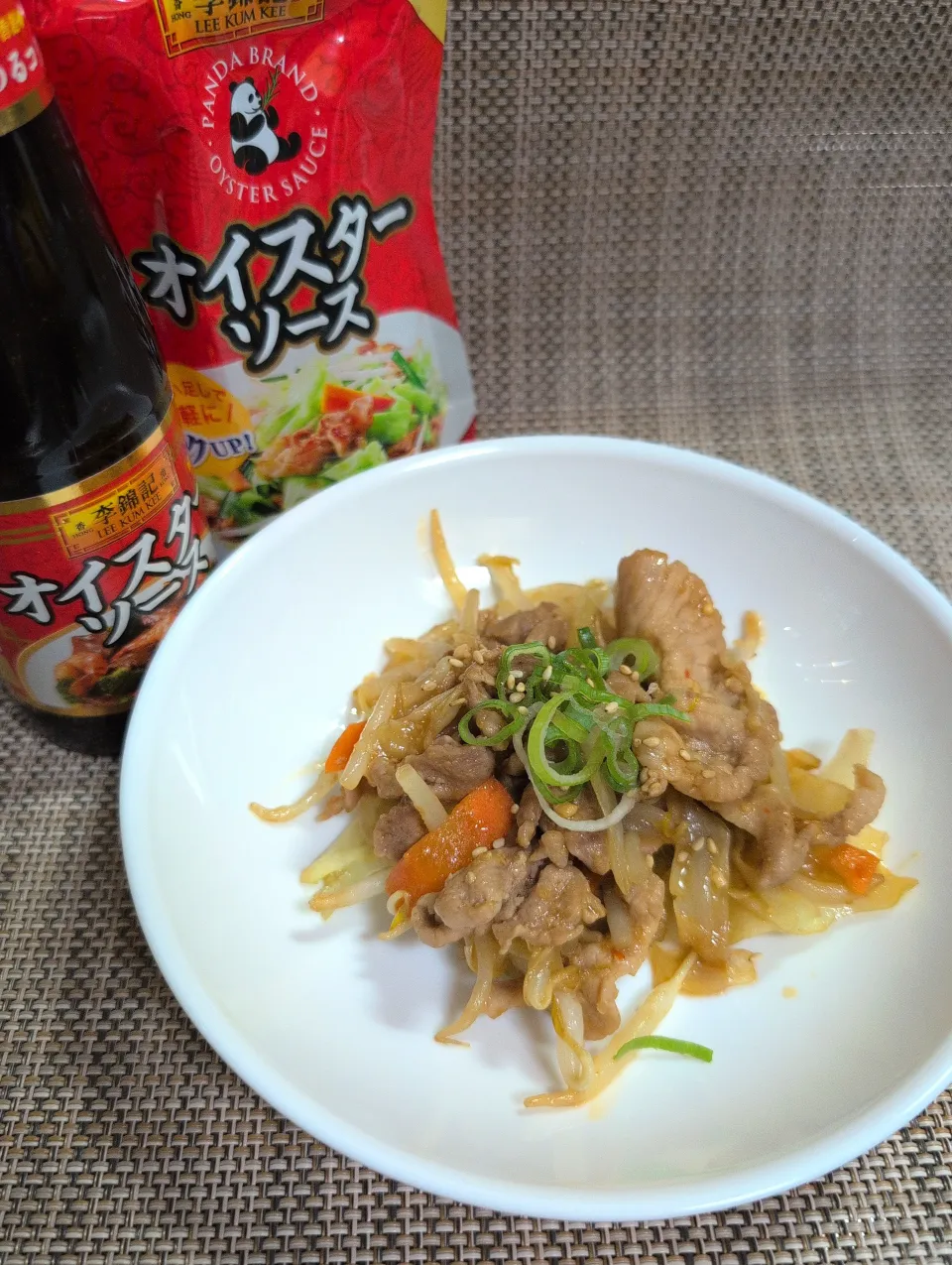 肉野菜オイスターソース炒め|どかどかさん