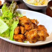 豚もも肉ブロックのうまだれ焼き|もぐぴよさん