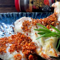 釣り魚🎣鯛のカマの塩焼きwithクリスピーチキンシーズニング|9421beruさん