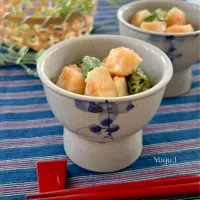 長芋とオクラの明太ごま油和え|ゆーこどんさん