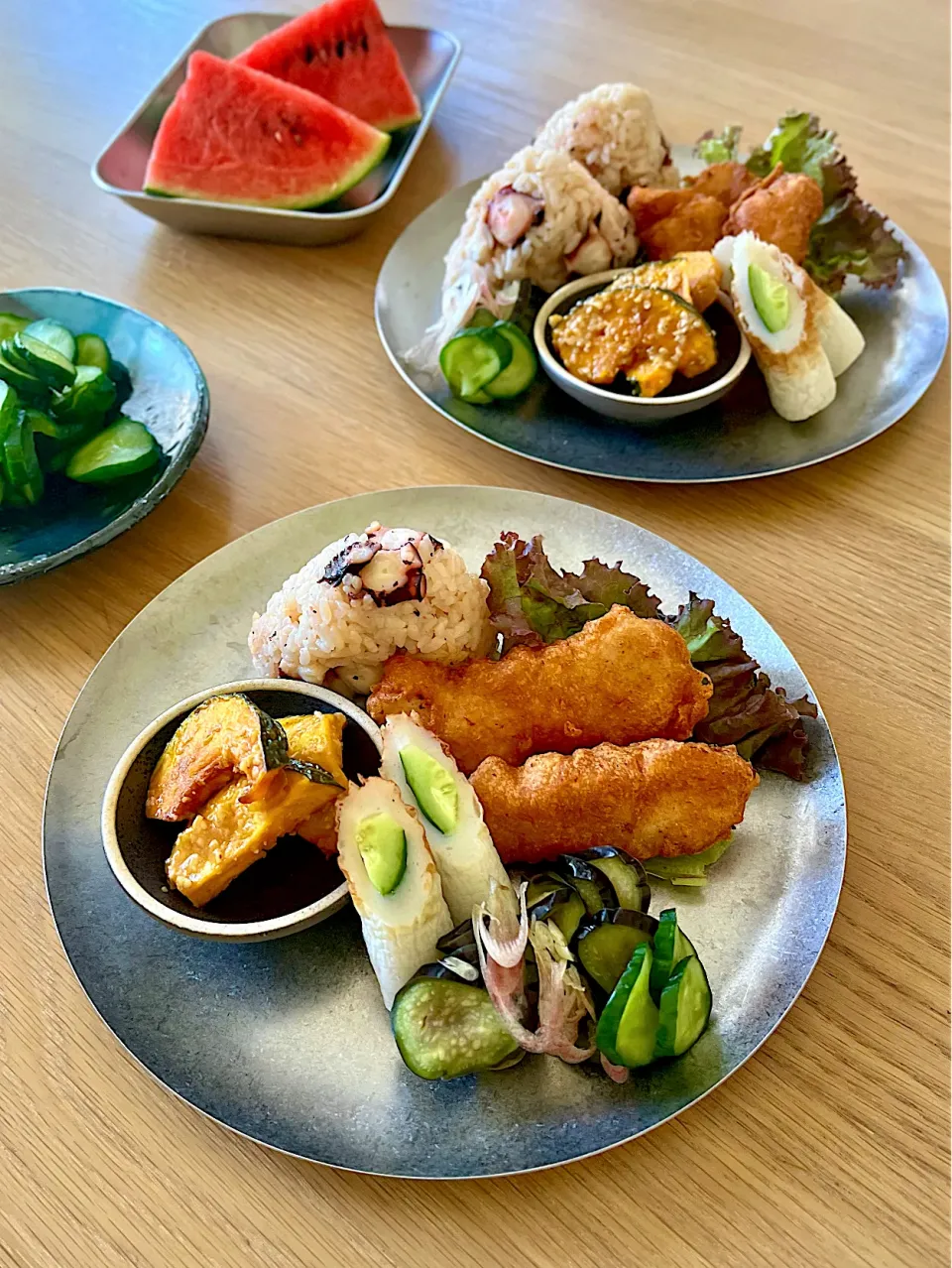 置き弁ランチ　タコの炊き込みご飯|kaeさん