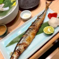 今年初の秋刀魚さん塩焼きで|まあやさん