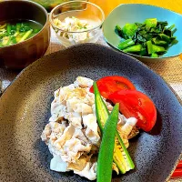冷しゃぶで晩御飯|Mikaさん