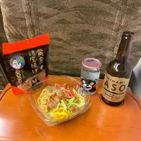 定番！特製醤油だれ ミニ冷やし中華
黄金 鶏皮揚げ
阿蘇ブロンドエール
瑞鷹  カップ|T. Wonderさん