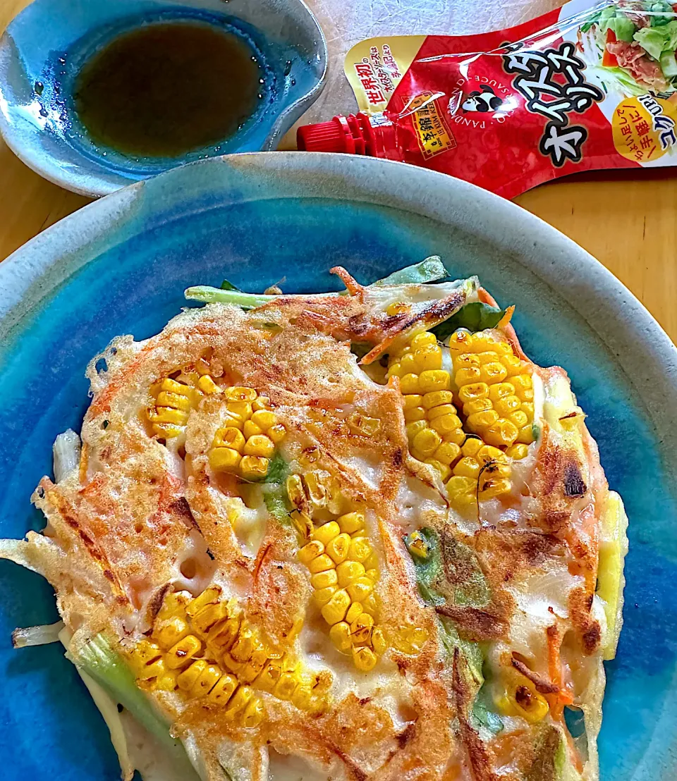 お野菜たっぷり✨焼きもろこしチヂミ🌽|さらっと🍀さん