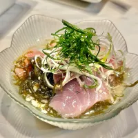 ブリのもずく酢〆|ぎんさん