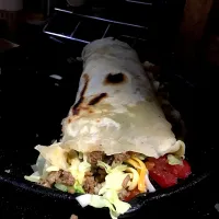 Burrito black bean and beef wrap|wesさん