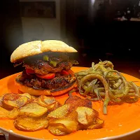 Hamburger succoso rafano e friggitelli|pizzapastamandolinoさん