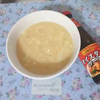 オイスターソースで追いスタースープ(((*≧艸≦)ﾌﾟﾌﾟｯ