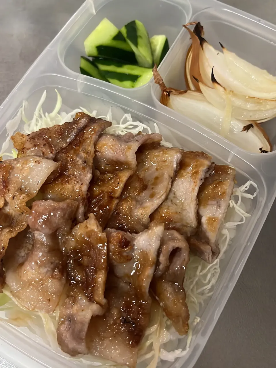 生姜抜き生姜焼き弁当|みどりさん