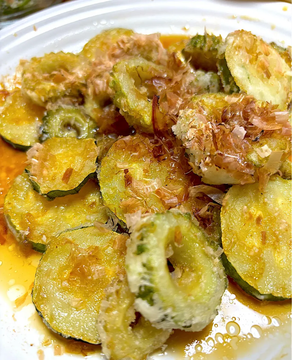 ゴーヤとズッキーニの揚げ出汁|misakoさん