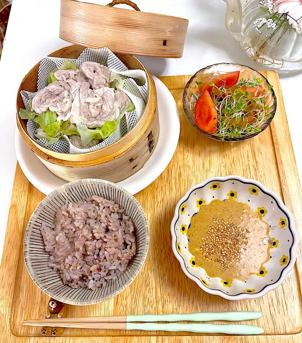 レタスと豚肉の蒸籠蒸し|Nagashima  Yukoさん