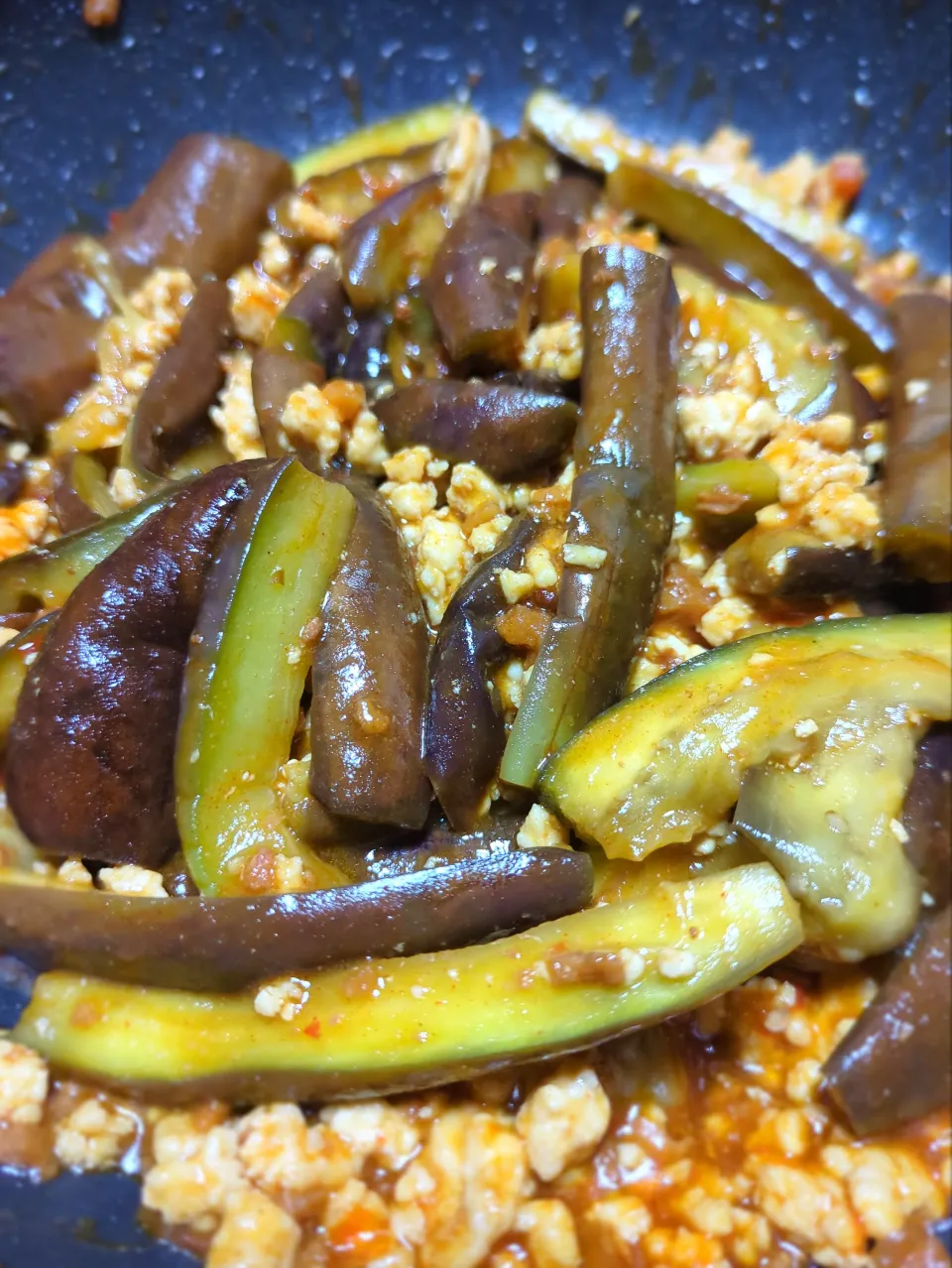 麻婆豆茄子|闇夜の狸さん