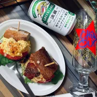 バゲットサンドでパン飲み|はるなさん