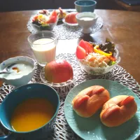 朝ごはん🌅！|まめころさん