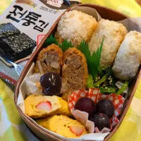 焼きおにぎり弁当🍙|いりごまさん
