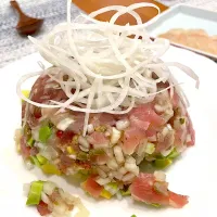 旦那作🧑‍🍳　マグロのタルタル♪|BUBUさん