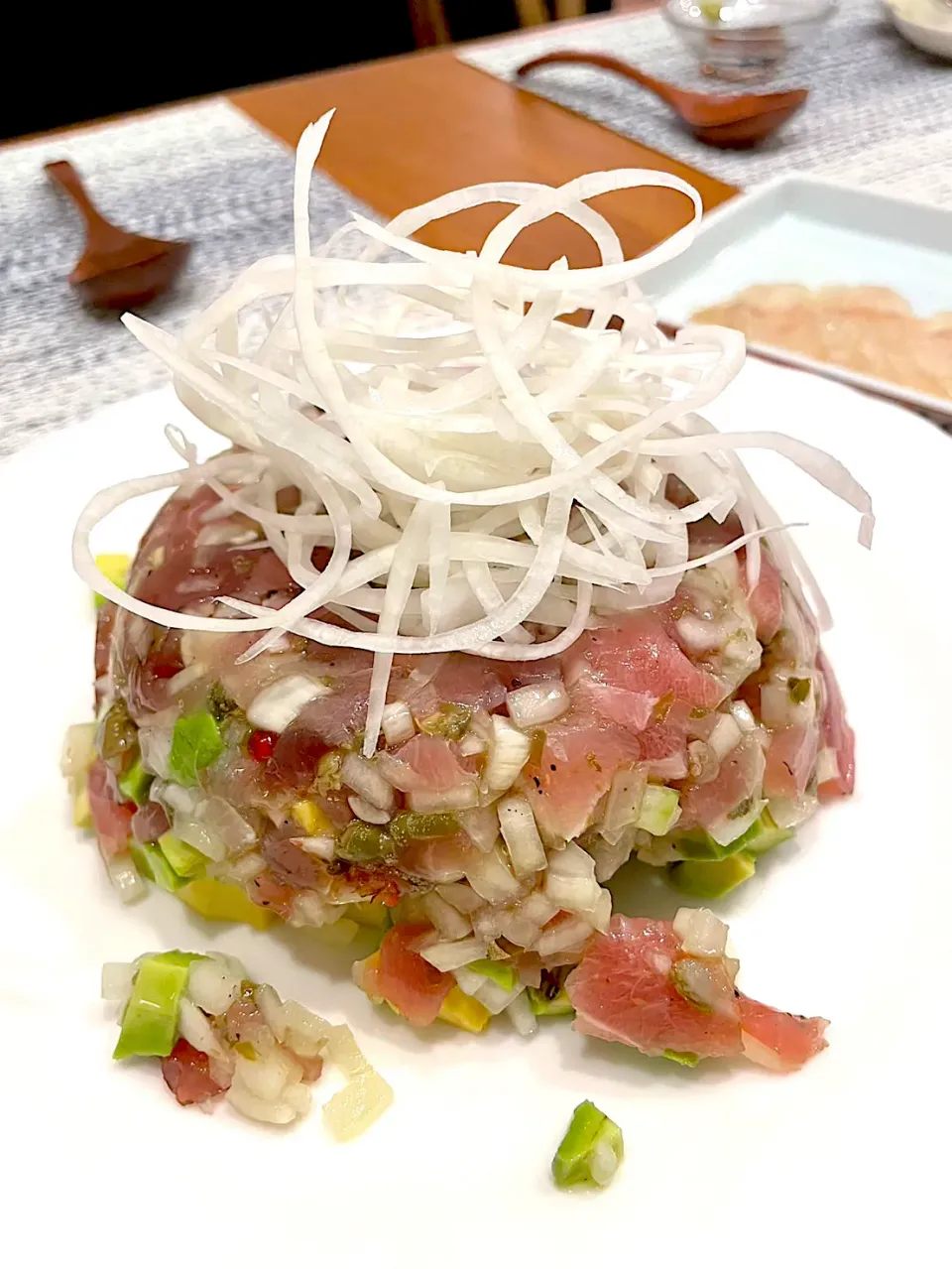 旦那作🧑‍🍳　マグロのタルタル♪|BUBUさん