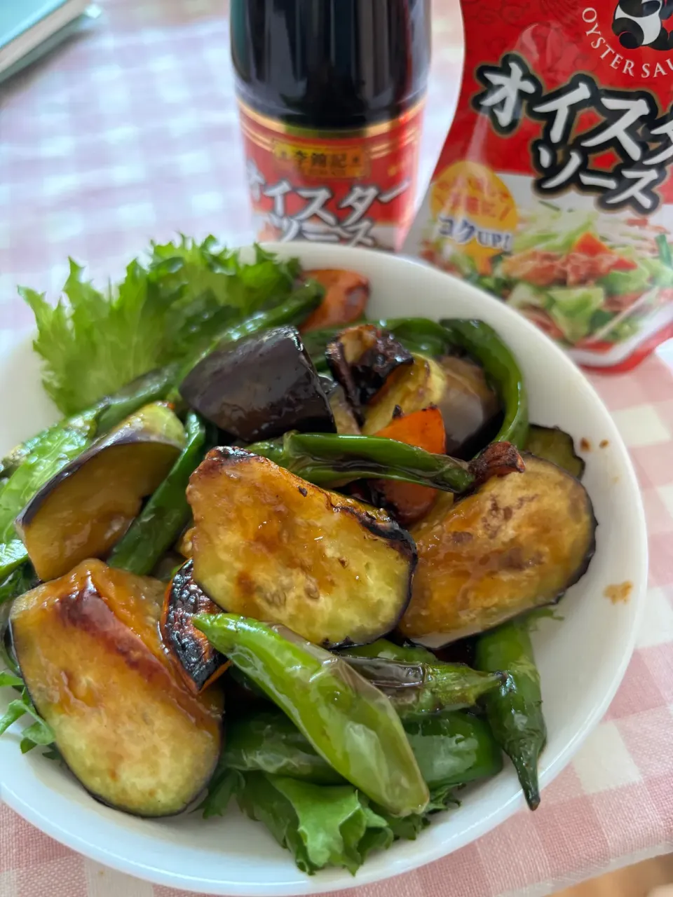 ナスとシシトウのオイスターソース炒め|ともさん