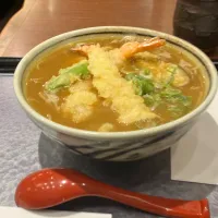 海老天カレーそば（大盛り）