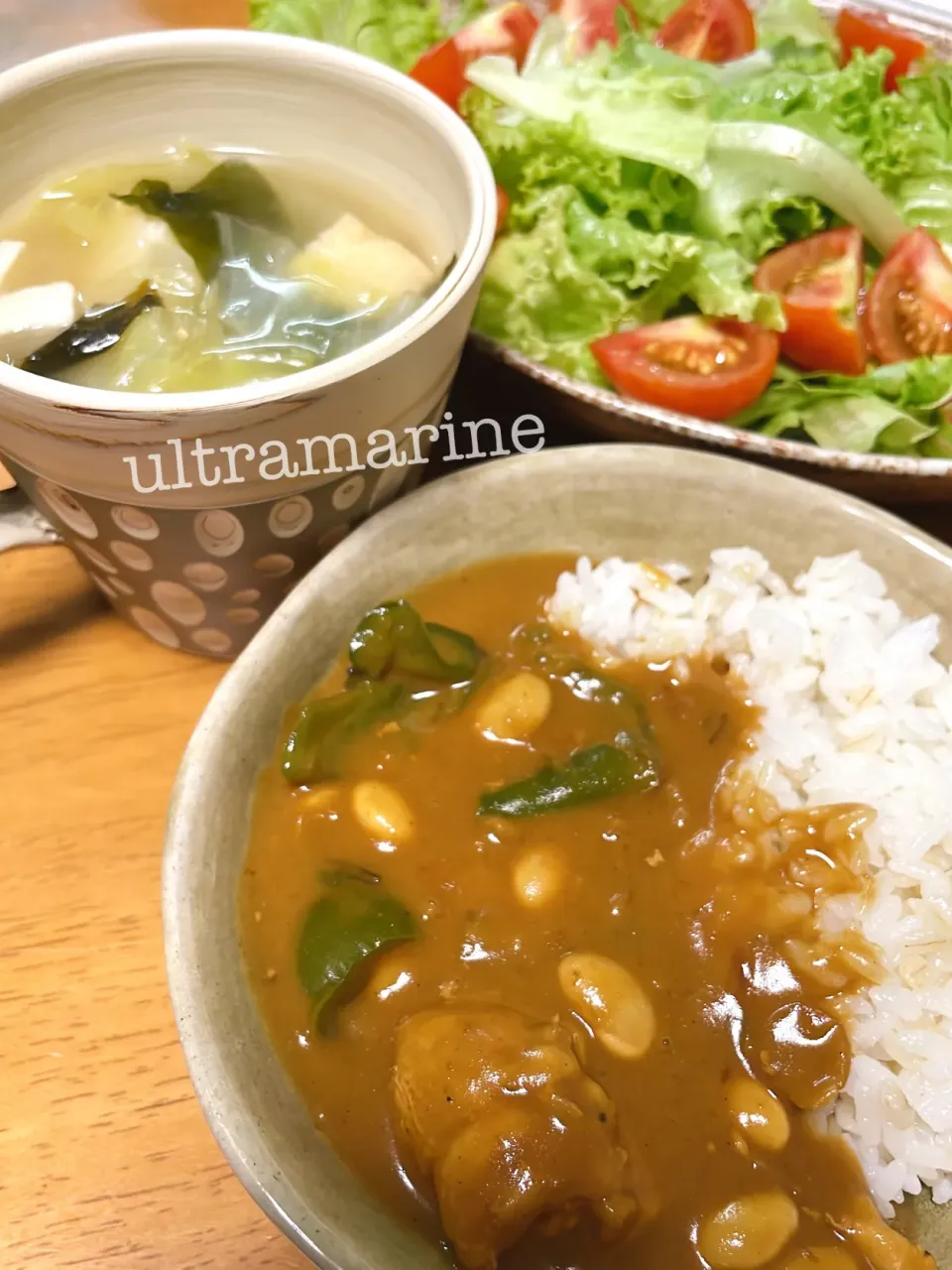 ＊夏休み子ども作、カレーとお味噌汁の晩ごはん♬＊|ultramarineさん
