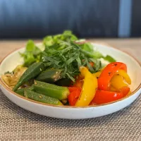 夏野菜のポン和え