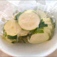 まいりさんの料理 ズッキーニの甘酢漬け🍀