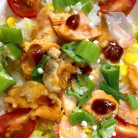 オイスターソース下味鮭&コーン🌽ご飯|ミキさん