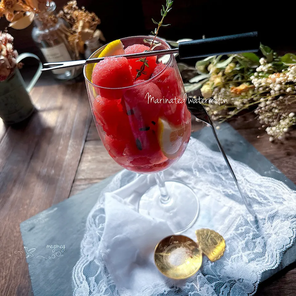 fumiさんの料理 スイカマリネ ·͜· 🍉|meg*ˊᵕˋ*megさん