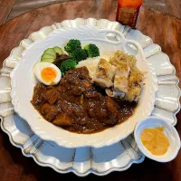 チキンカレー🍛シラチャーマヨ