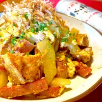 青パパイヤチャンプルー