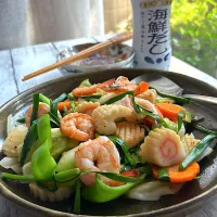 シーフード野菜炒め ~海鮮だし|とんちんさん