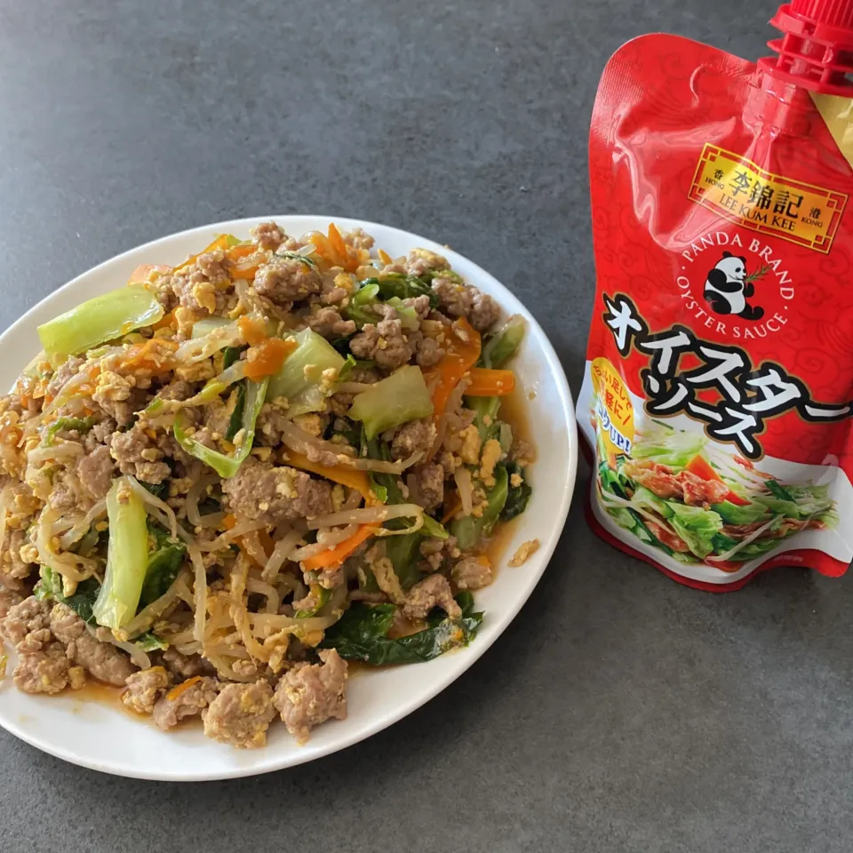 ひき肉のオイスター炒め|ちぐけんさん