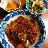 白茄子で麻婆茄子|ぱやさん