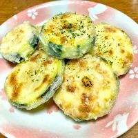 ズッキーニのサクサク焼き🍀