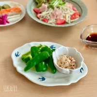 ポリポリつまめちゃう ピーマンのツナのせ
