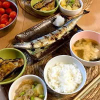 夜ご飯🥣　秋刀魚🍂|*あゆ*ご飯記録さん