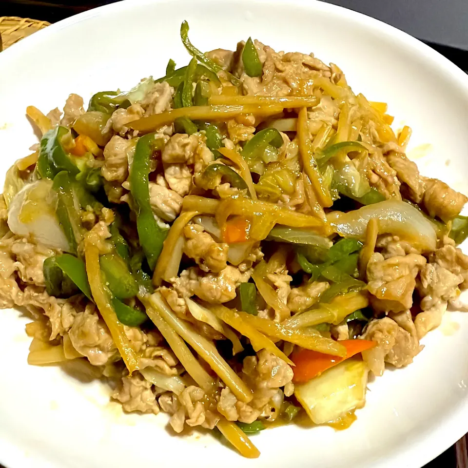 豚肉とピーマンのオイスター炒め|たまさん