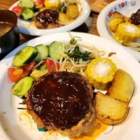 長男作ハンバーグごはん|ankoさん