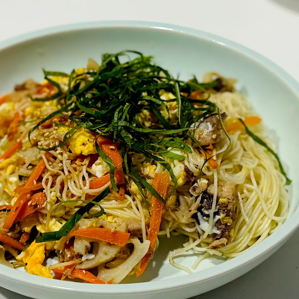 鯖缶でソーミンチャンプルー|ヨシュアさん