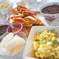 昨日の夕食(*ˊ˘ˋ*)姉妹で協力クッキング🍳(^^)| プリン☆さん