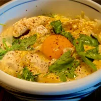 丼好きランチ  「親子丼」                                          (唐辛子🌶️ふりかけかけて)| mottoさん
