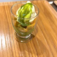 お抹茶ミニパフェ　デイサービスアレッジワークス|junコロコロさん