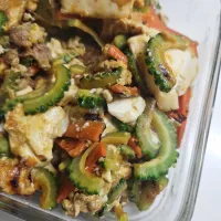☆ゴーヤチャンプルー☆オイスターソースで作るとゴーヤが食べやすい|ｼｮｺﾗさん